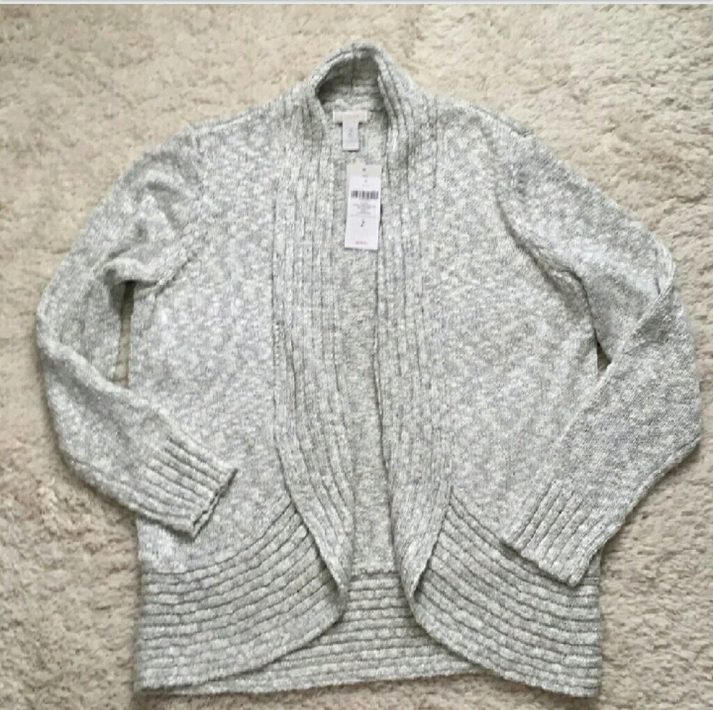 CHICO'S Laurel Lurex Sweater Set Sz 12